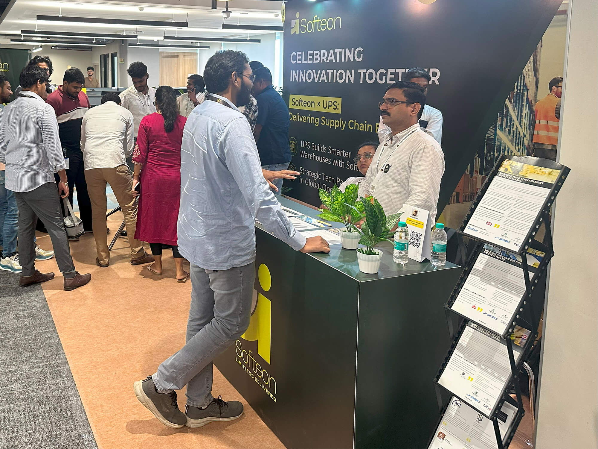 Softeon Participates in UPS Founders' Day Tech Celebration in Chennai, India 2 ups founders day booth